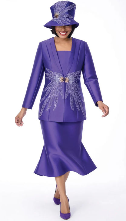 GMI 402012-PUR-QS Church Suit