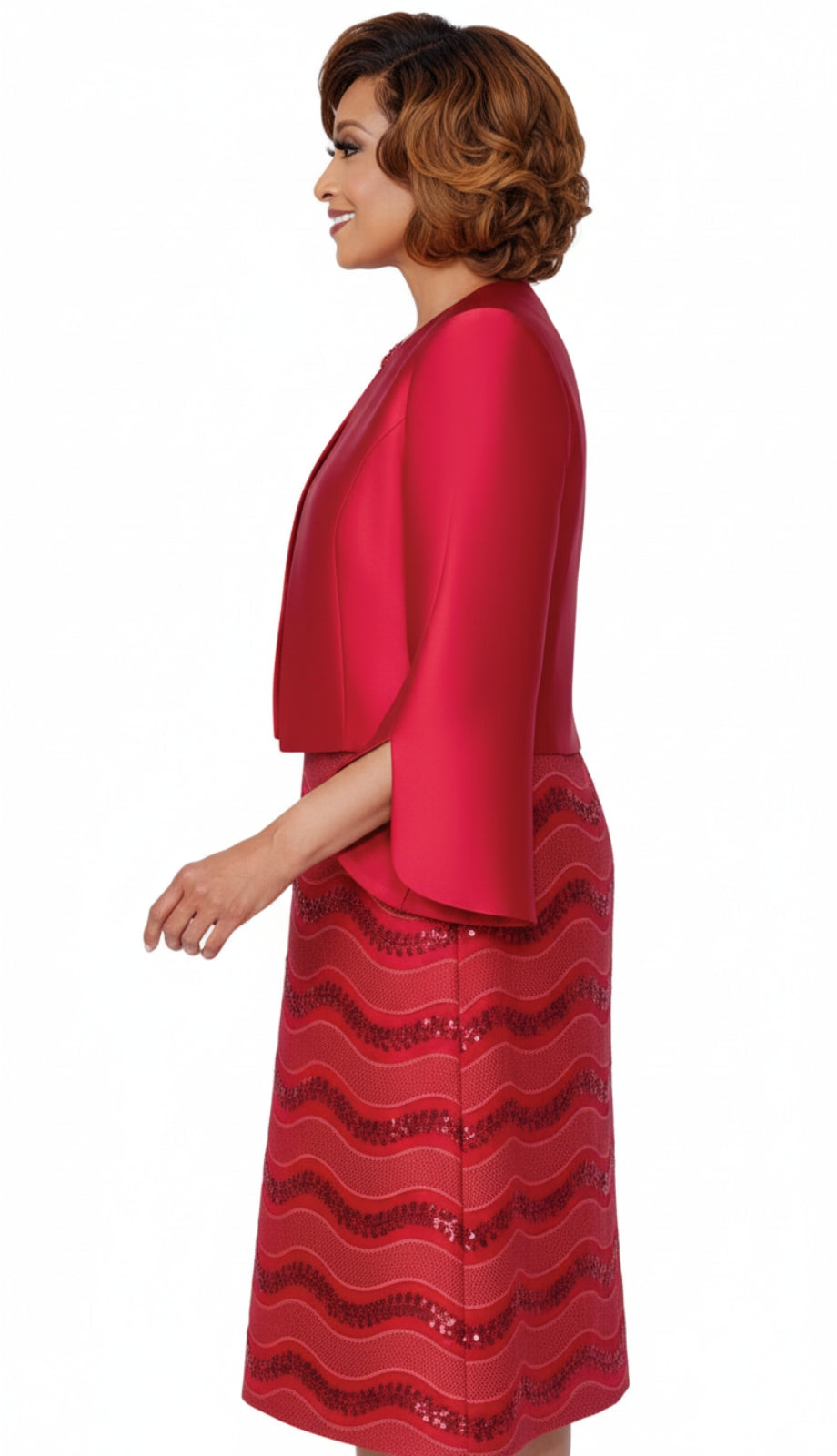 Dorinda Clark Cole 310002-RED-QS Church Dress