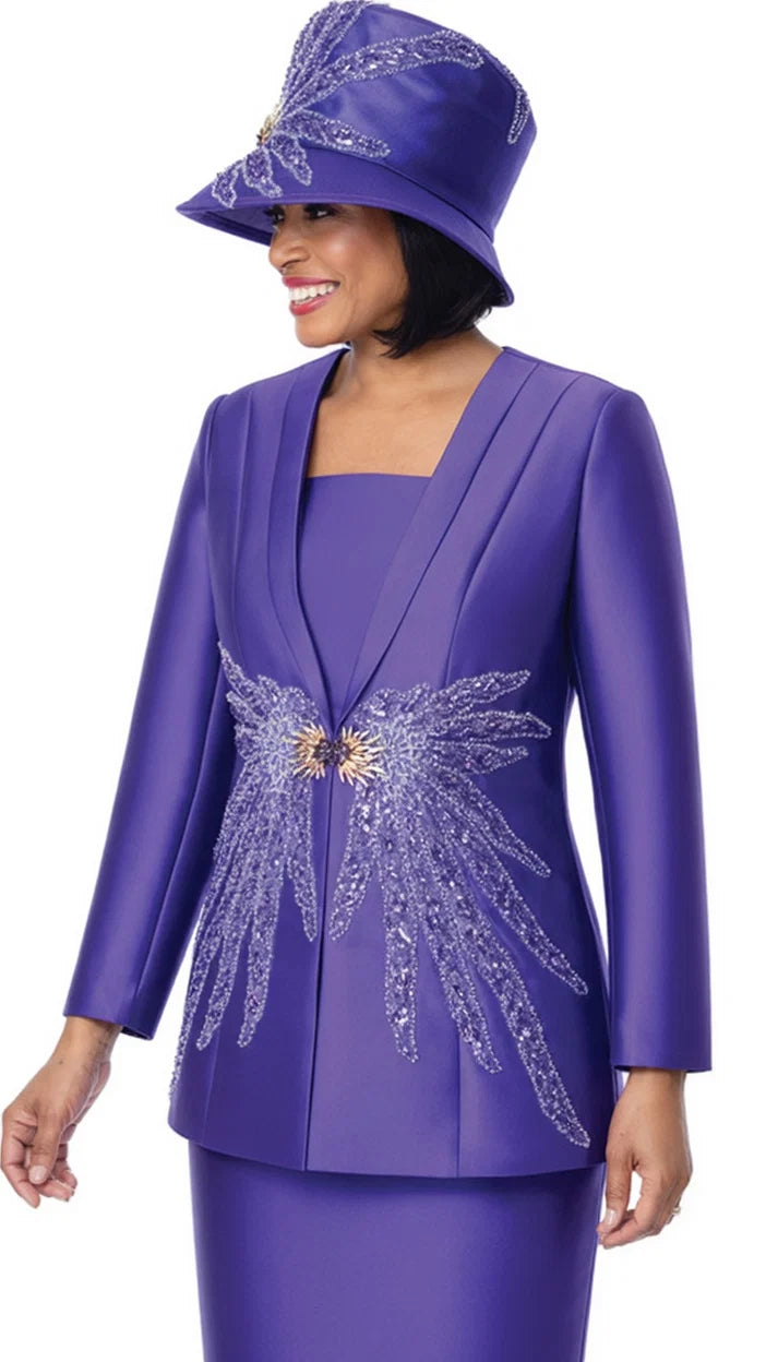 GMI 402012-PUR-QS Church Suit