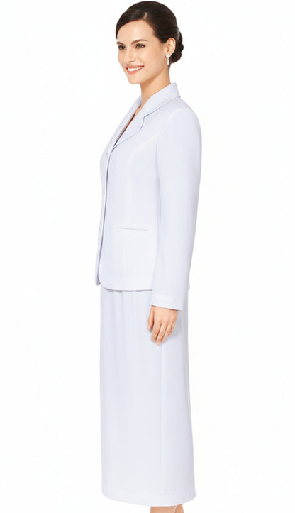 Nina Massini 3288-WHT Church Suit