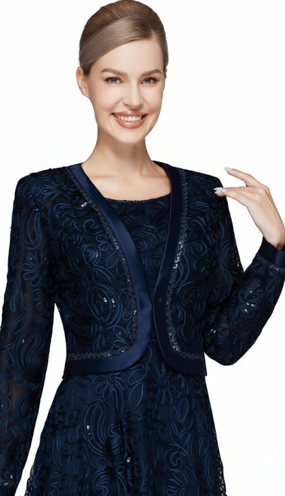 Nina Nischelle 3637-NVY Jacket Dress