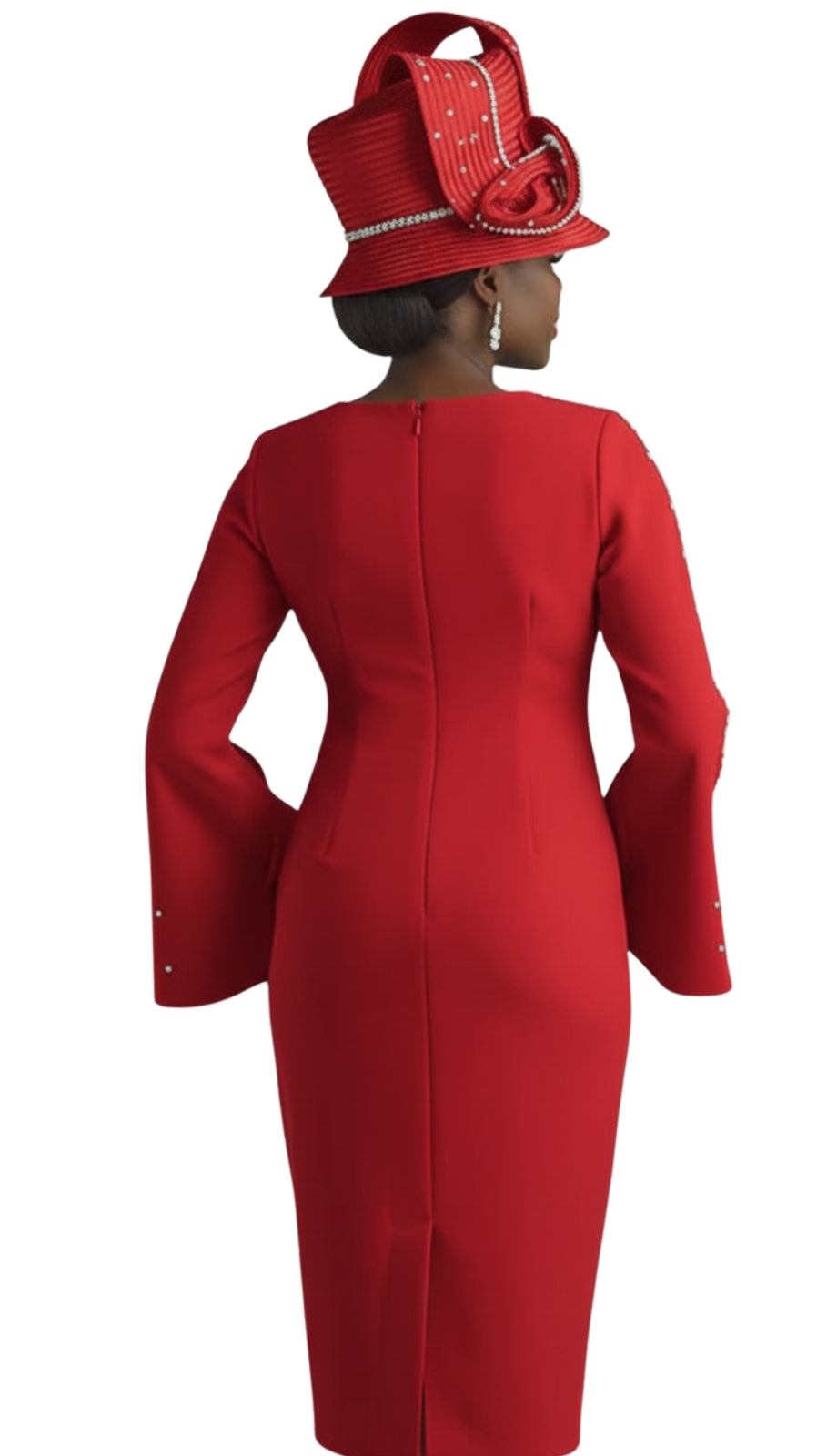 Lily And Taylor 3889-RED-IH Church Dress