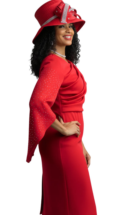 Lily And Taylor 3909-RED-QS Church Dress