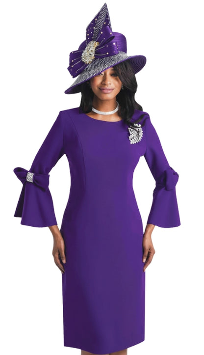 Lily And Taylor 4154-PUR Church Dress