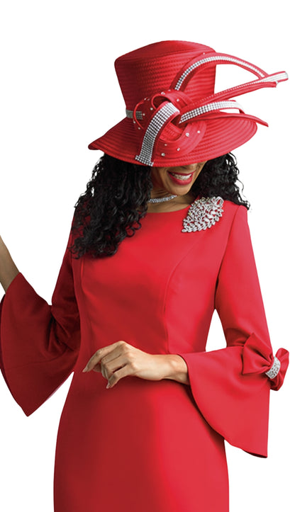 Lily And Taylor 4154-RED Church Dress