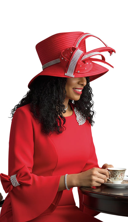 Lily And Taylor 4154-RED Church Dress