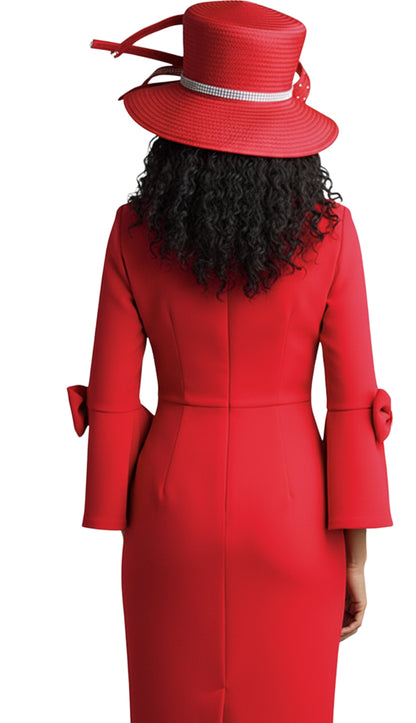 Lily And Taylor 4154-RED Church Dress