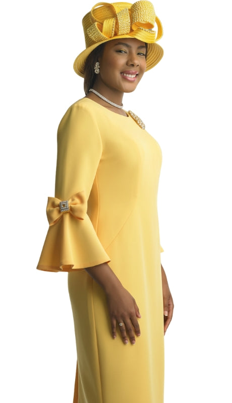 Lily And Taylor 4154-YLW Church Dress