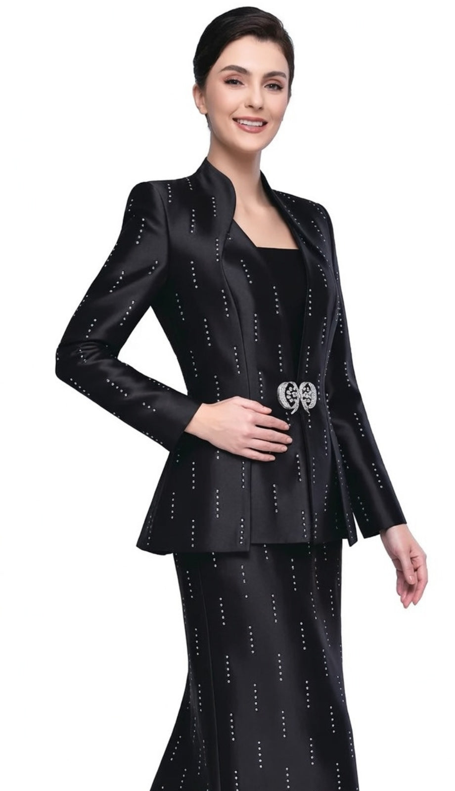 Serafina 4330-BLK-CO Church Suit