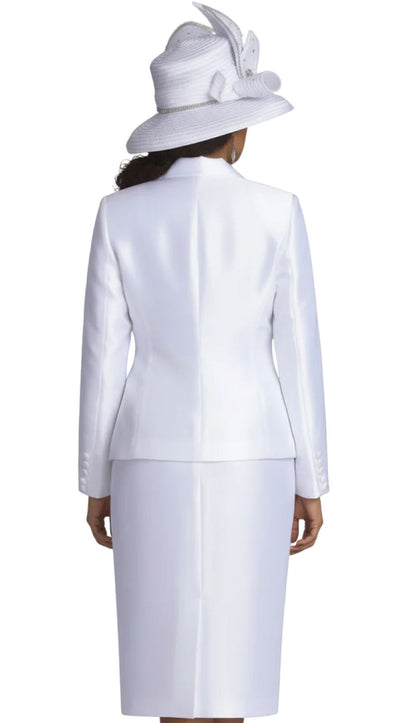 Lily And Taylor 4343-WHT-QS Church Suit