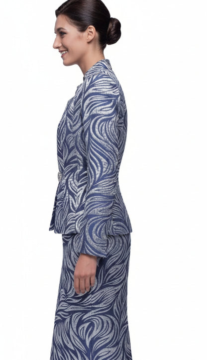 Serafina 4385-NVY Church Suit