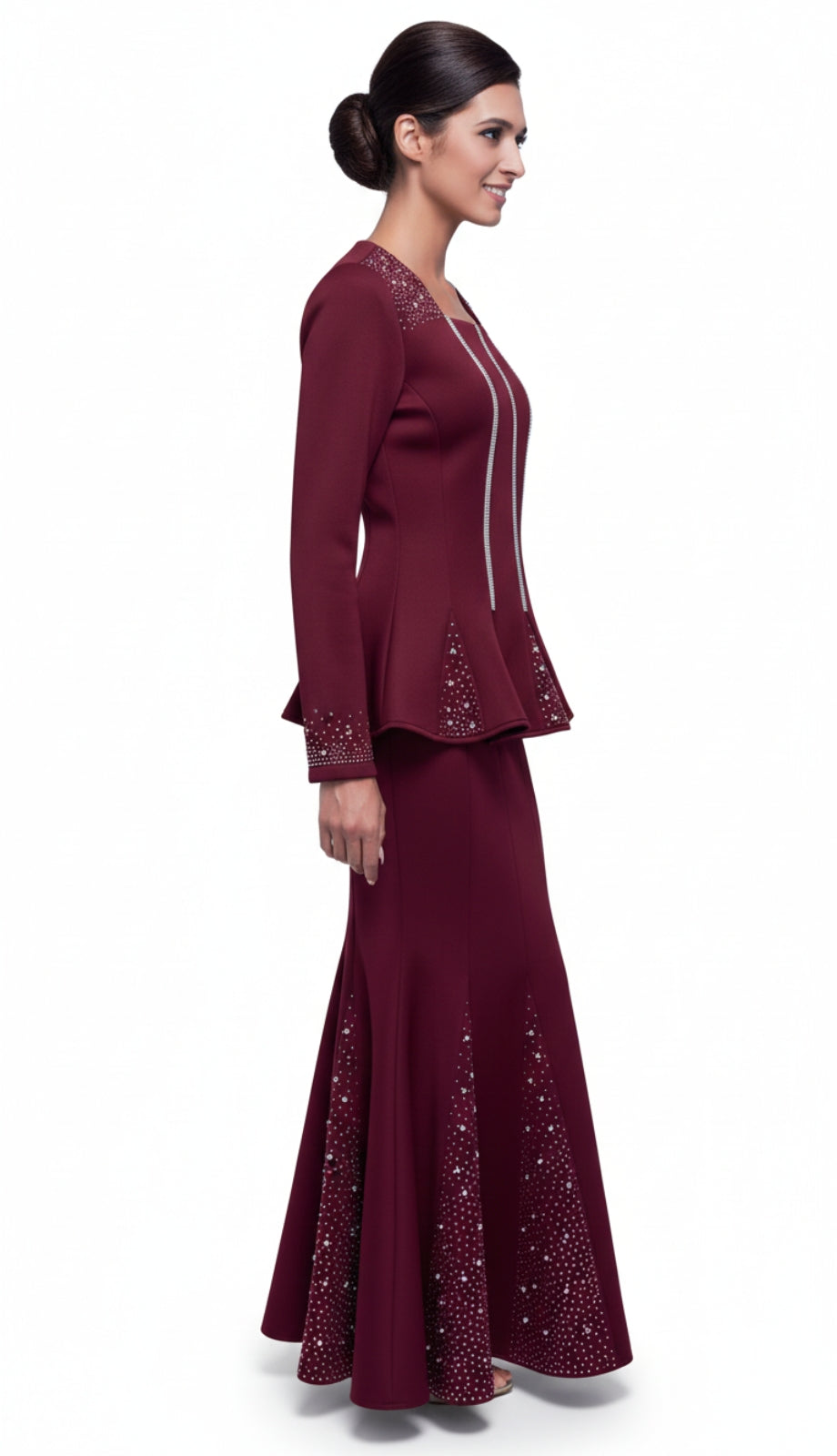 Serafina 4389-BUR Church Suit