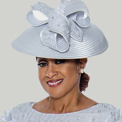 We Ship Fashions Dorinda Clark Cole 4941-WHT-QS Hat