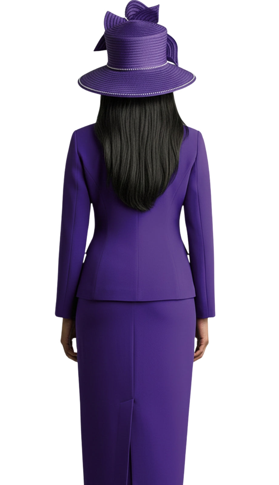 Lily And Taylor 4624-PUR-QS Church Suit