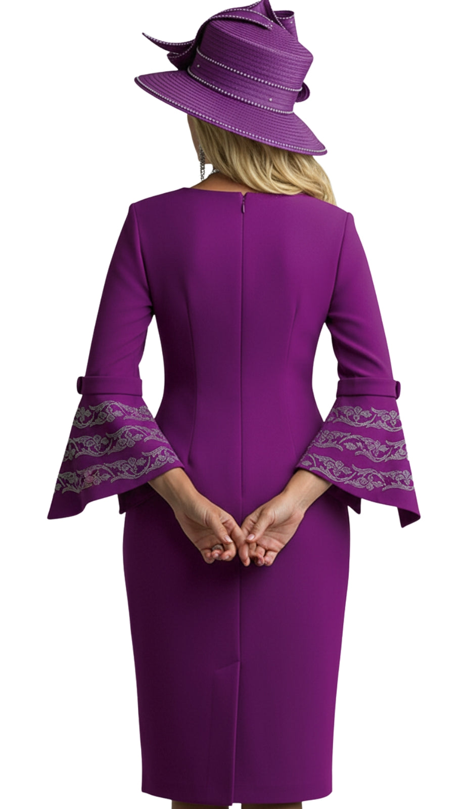 Lily And Taylor 4625-PUR Church Dress
