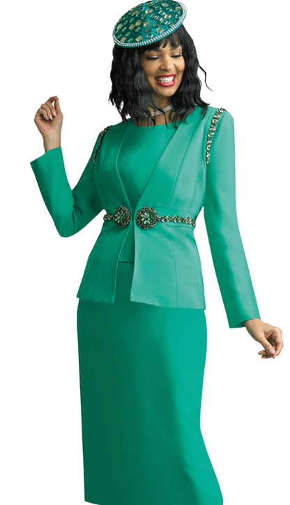 Lily And Taylor 4637-EMR Church Suit