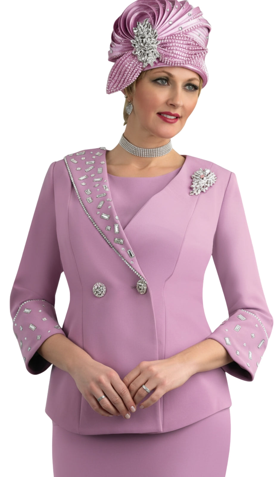 Lily And Taylor 4638-ROSE Church Suit