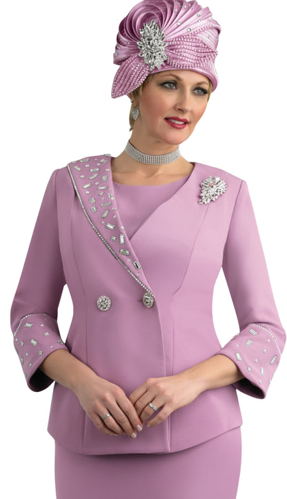 Lily And Taylor 4638-ROSE Church Suit