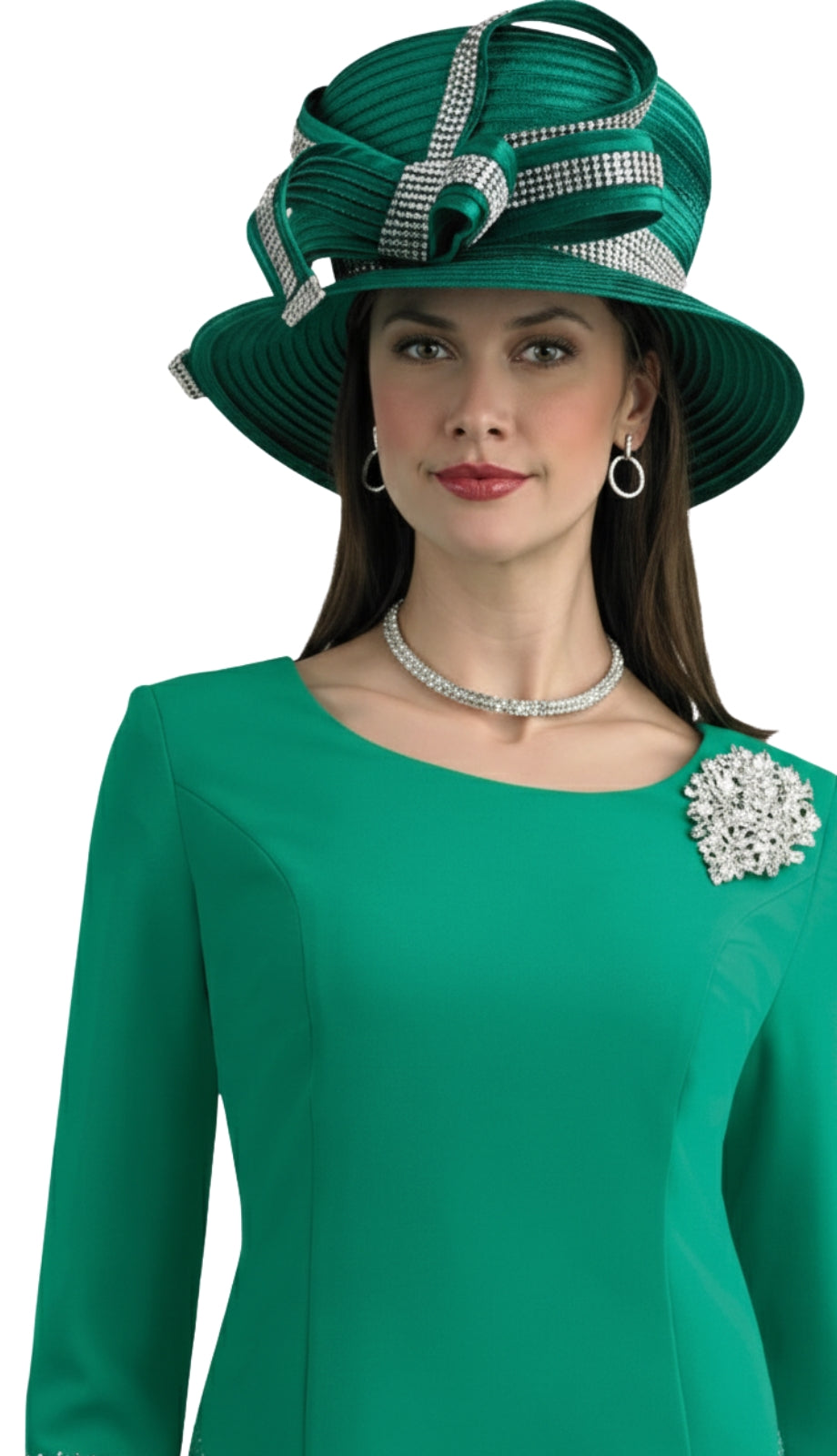 Lily And Taylor 4670-EMR Ladies Dress