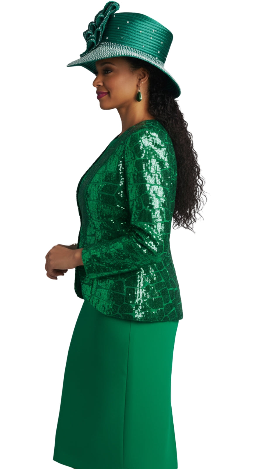 Lily And Taylor 4726-EMR Church Dress