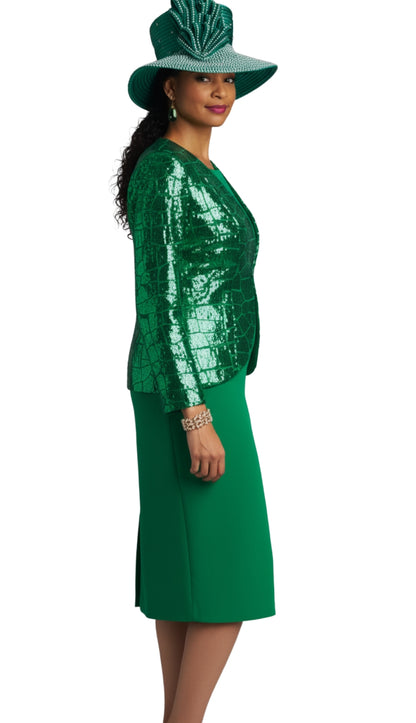 Lily And Taylor 4726-EMR Church Dress