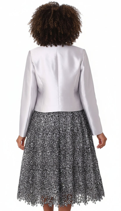 Chancele 4805-SIL Jacket Dress