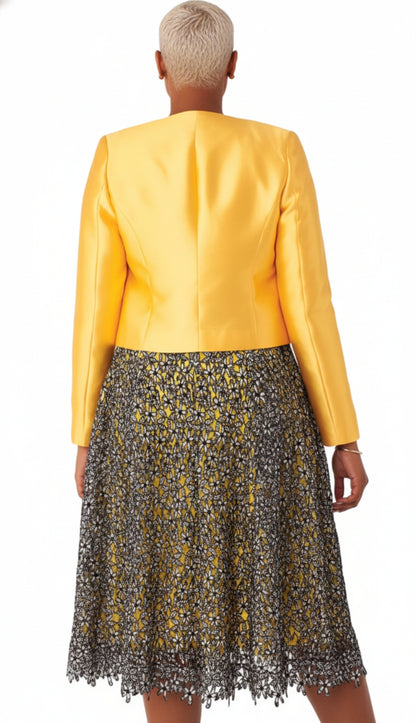 Chancele 4805-YEL Jacket Dress