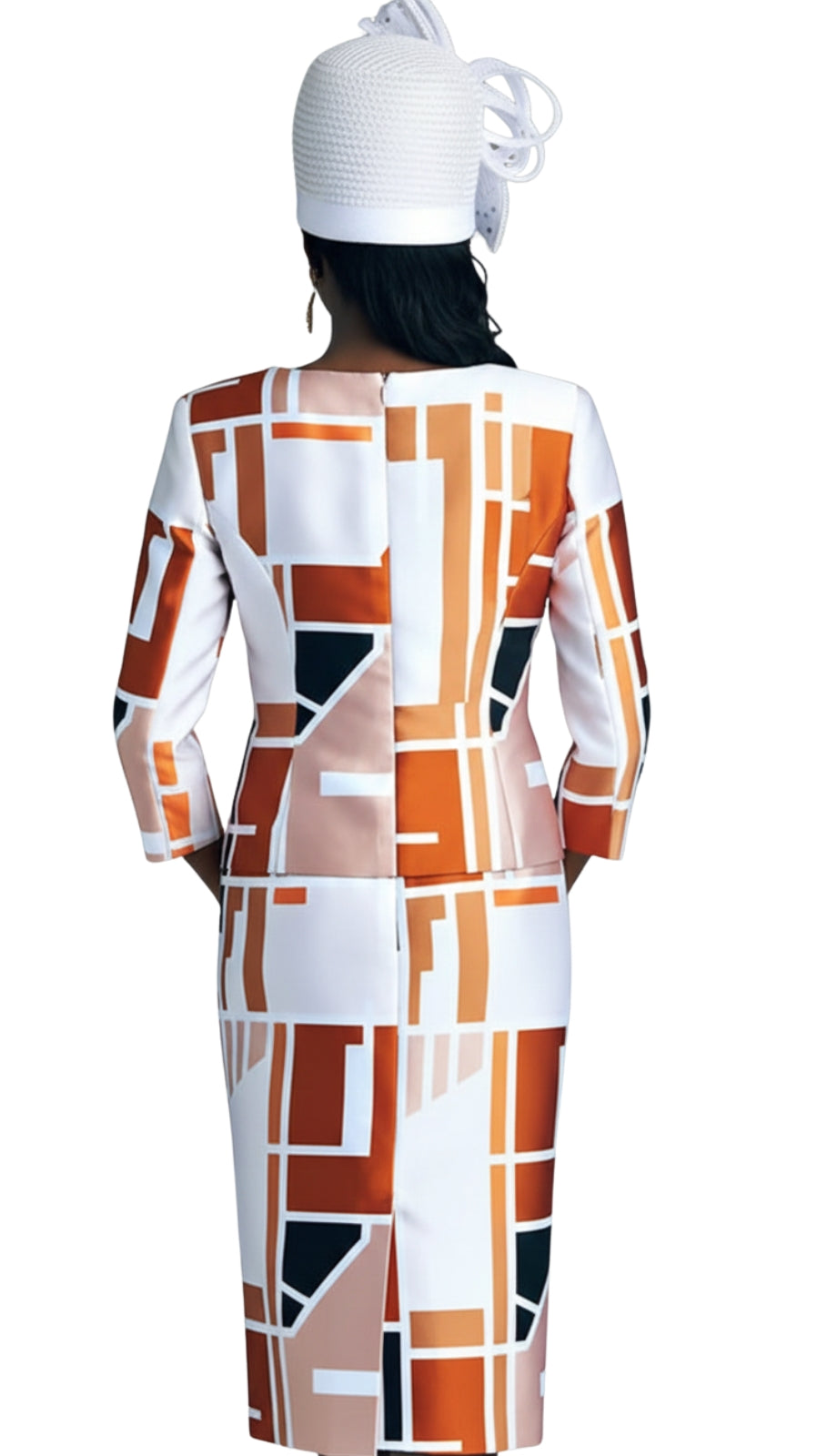 Lily And Taylor 4812-RUST-IH Church Suit