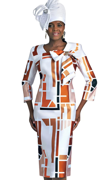 Lily And Taylor 4812-RUST-QS Church Suit