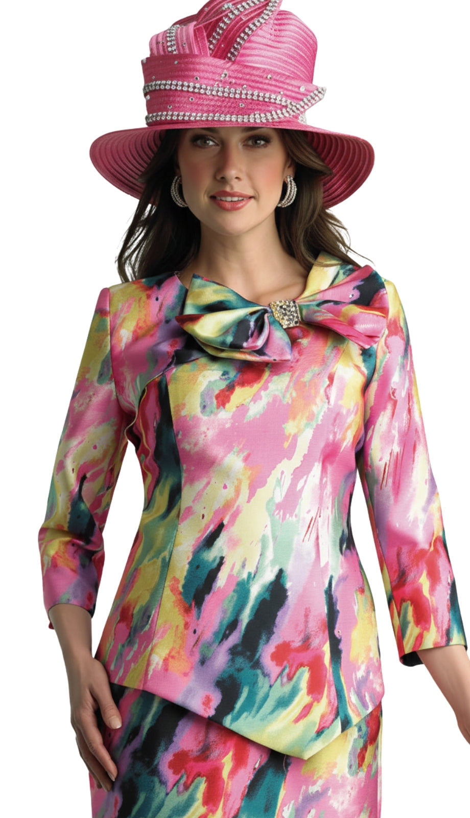 Lily And Taylor 4833-FU-QS Church Suit