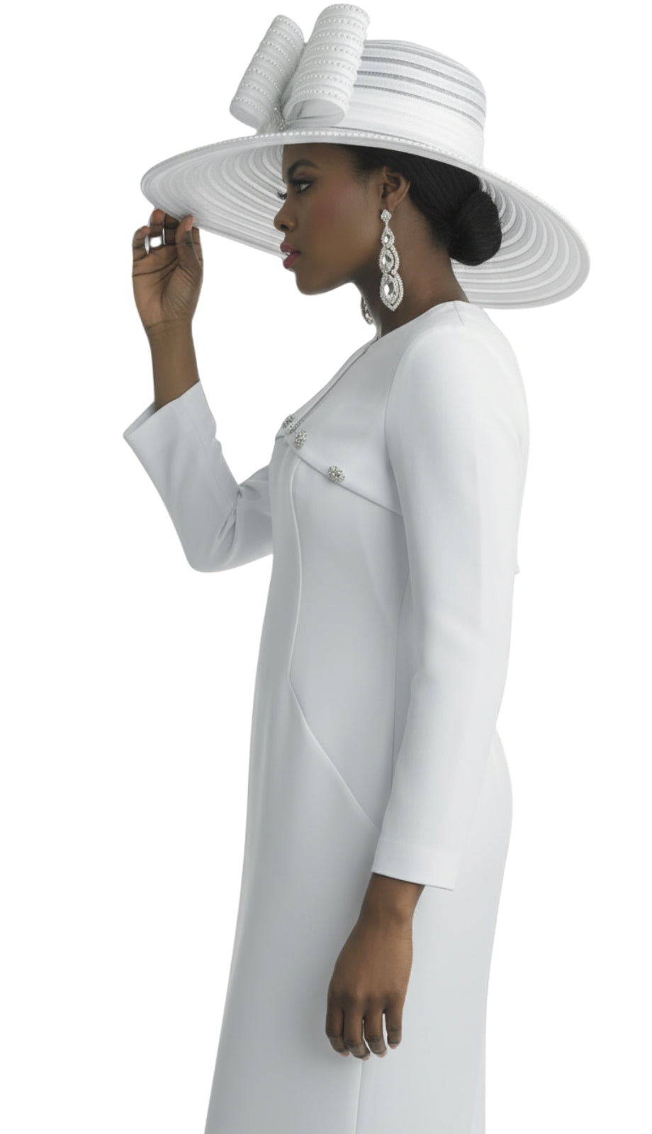 Lily and Taylor 4848-WHT Church Dress