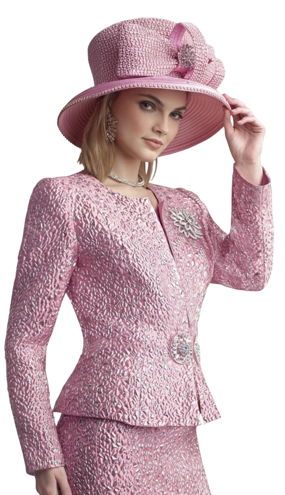 Lily And Taylor 4863-PINK Church Suit
