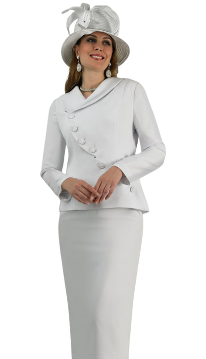 Lily And Taylor 4877-WHT Church Suit