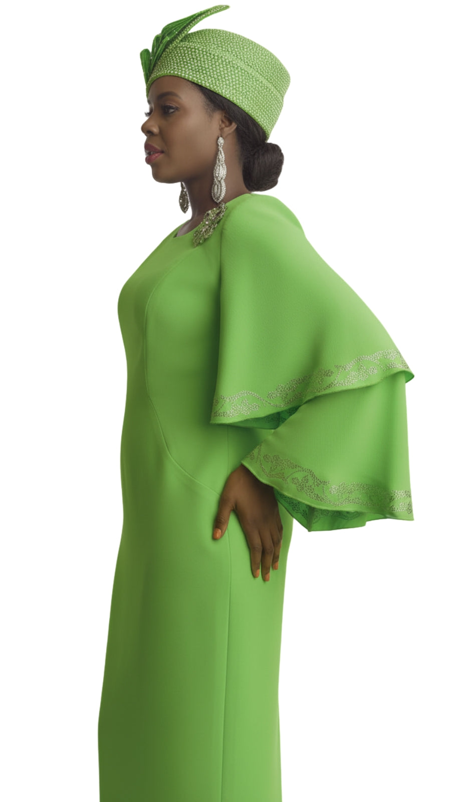 Lily and Taylor 4878-GRN-QS Church Dress