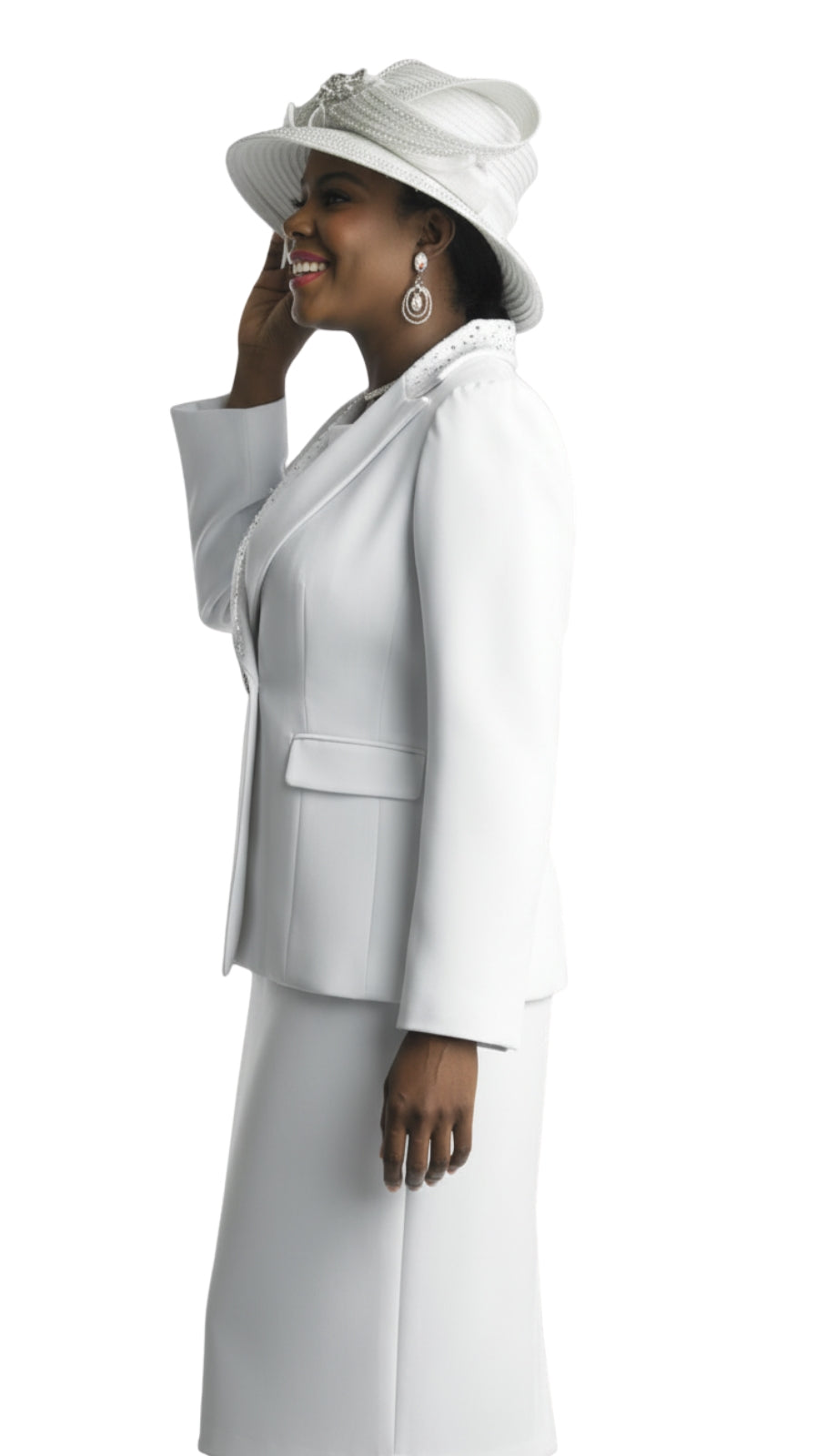 Lily And Taylor 4891-WHT Church Suit