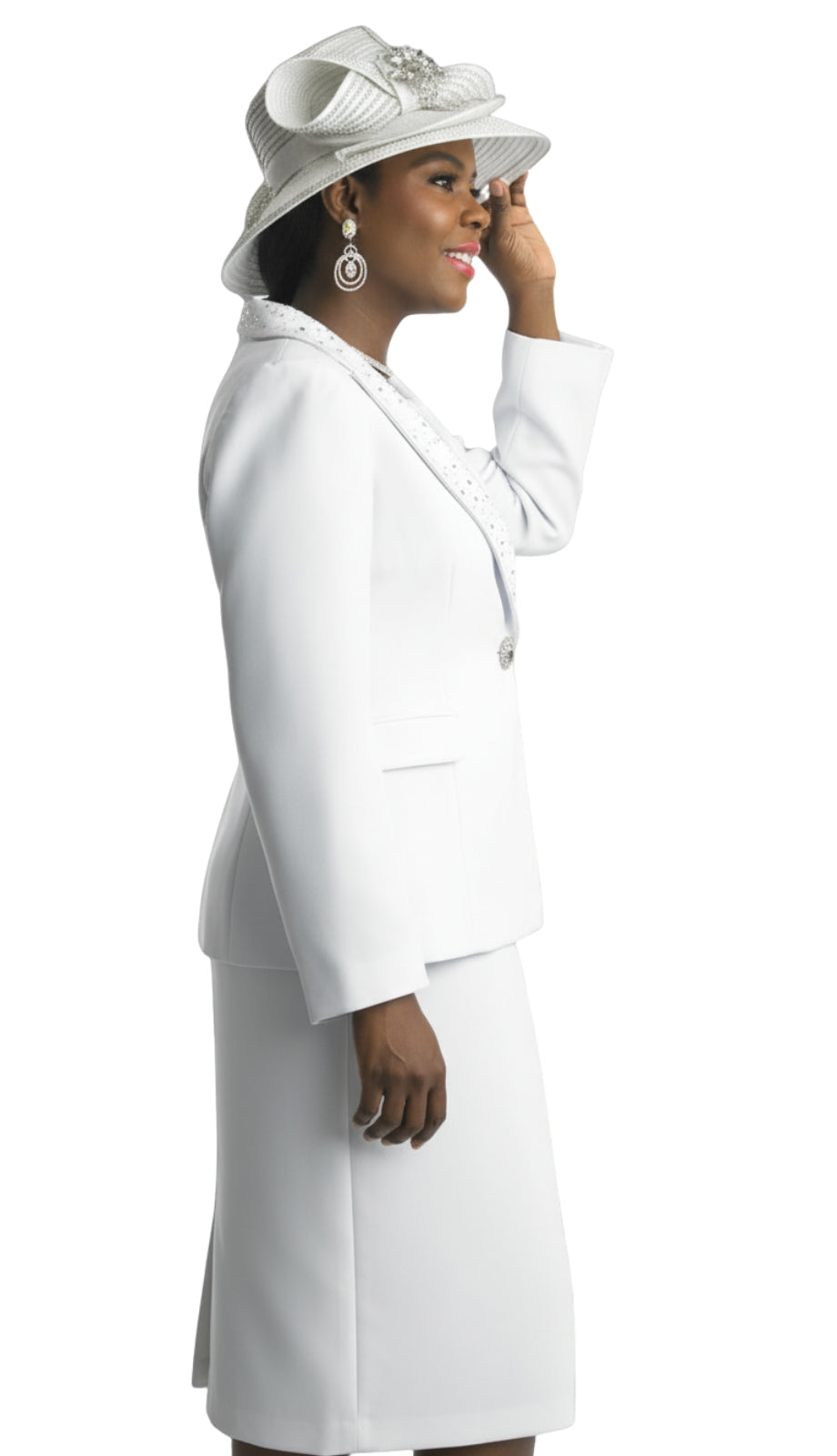 Lily And Taylor 4891-WHT Church Suit