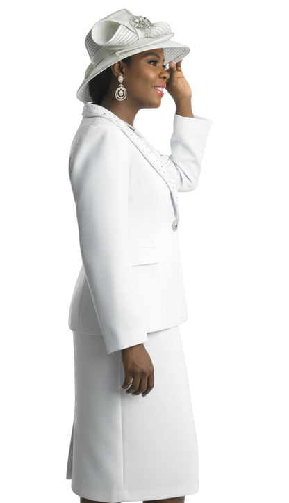 Lily And Taylor 4891-WHT Church Suit