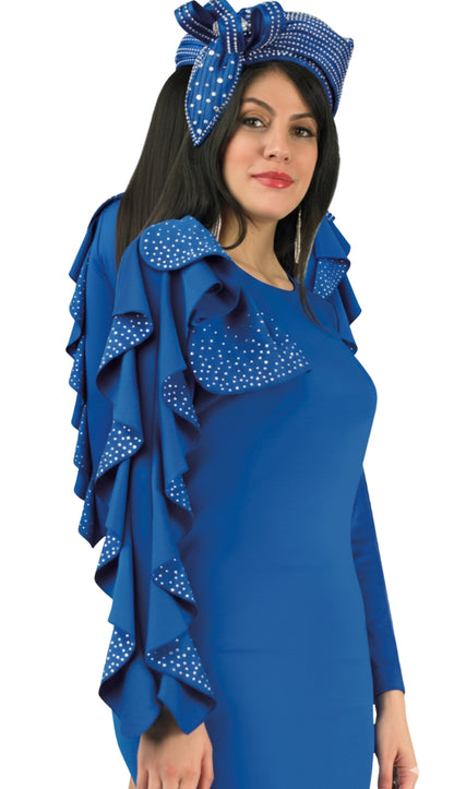 Lily And Taylor 4907-RYL Knit Church Dress