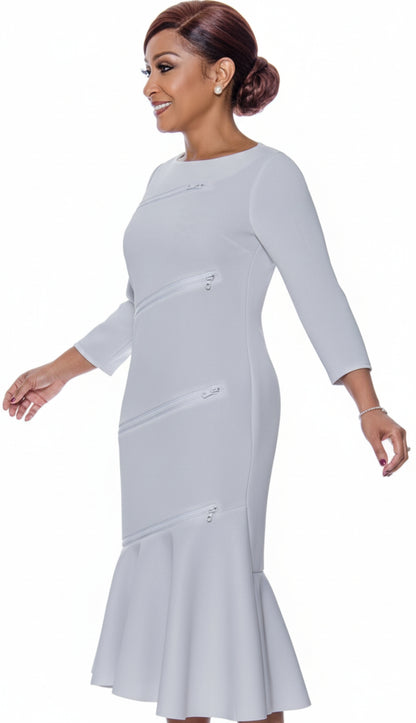 Dorinda Clark Cole 4971-IH-WHT Church Dress