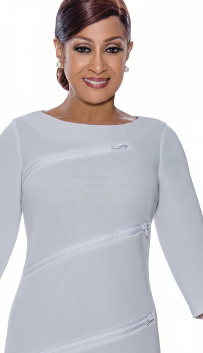 Church Dress 4971-QS-WHT Dorinda Clark Cole
