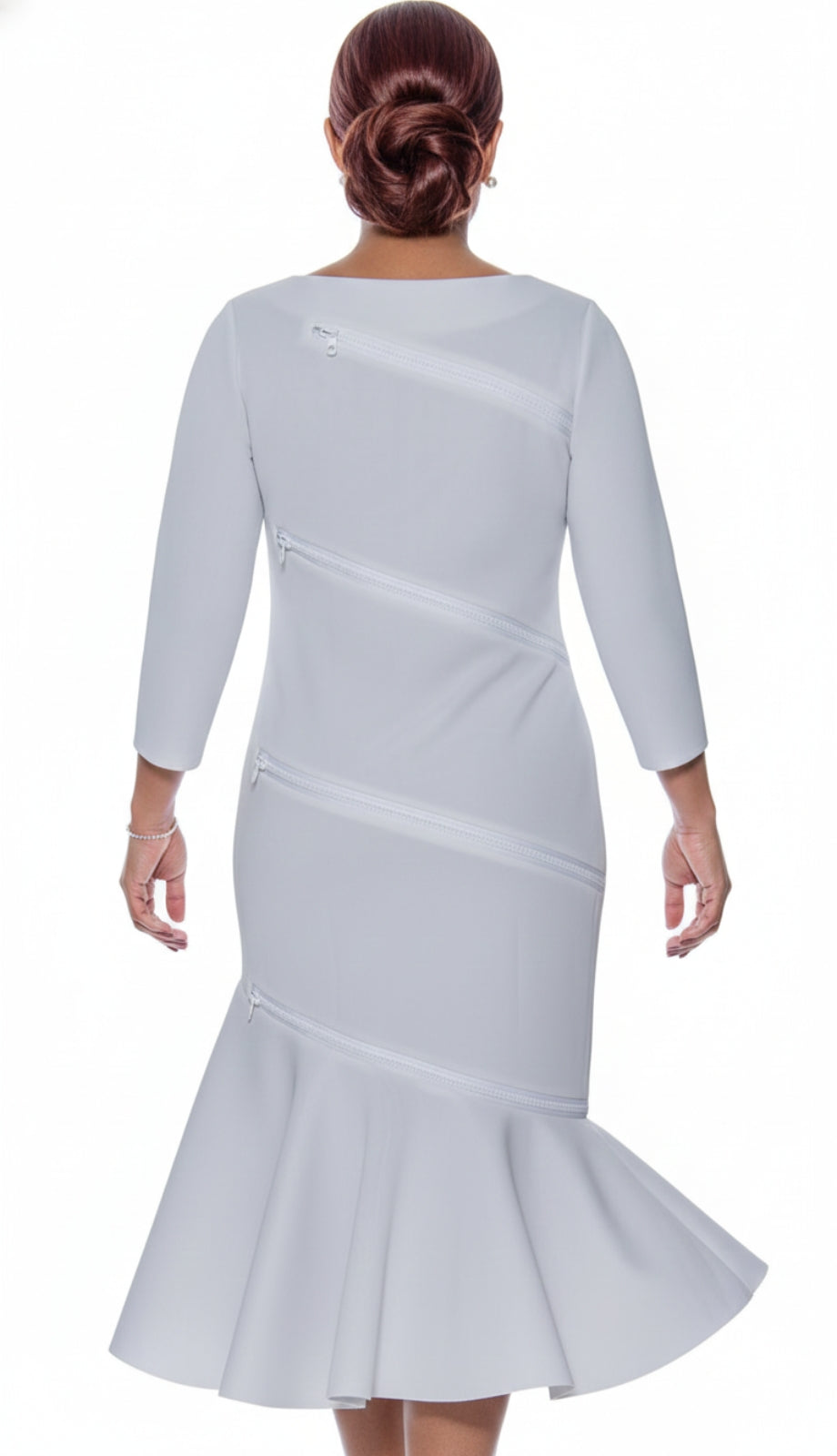 Church Dress 4971-QS-WHT Dorinda Clark Cole