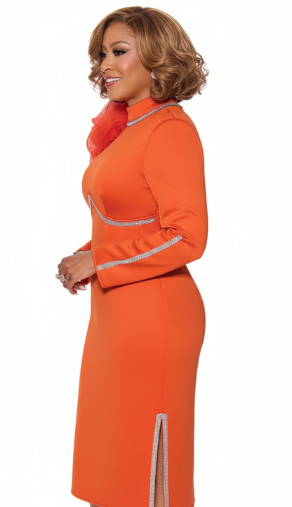 Dorinda Clark Cole 5141-ORG-QS Church Dress