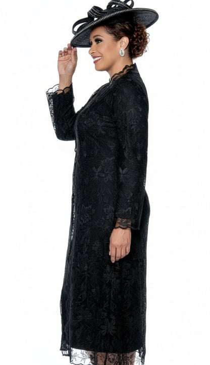 Dorinda Clark Cole 5312-BLK-H-QS Church Hat