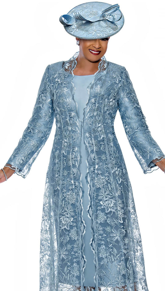 Dorinda Clark Cole 5312-BLU-QS Ladies Church Dress