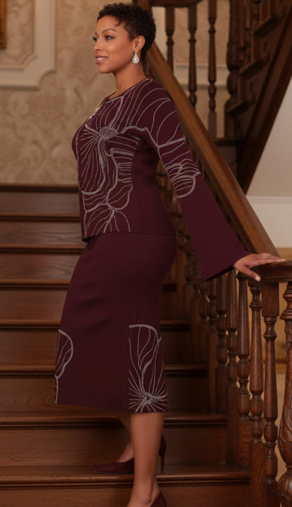 Tally Taylor 5345-BRG-CO Church Suit