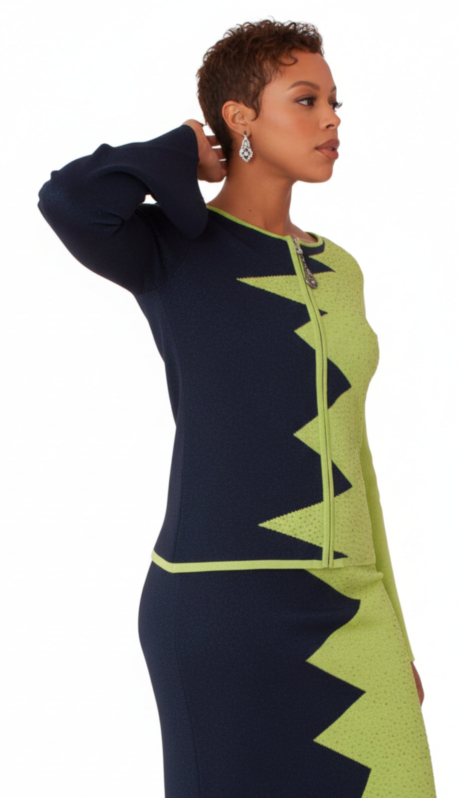 Kayla By Tally Taylor 5349-BWG Church Suit