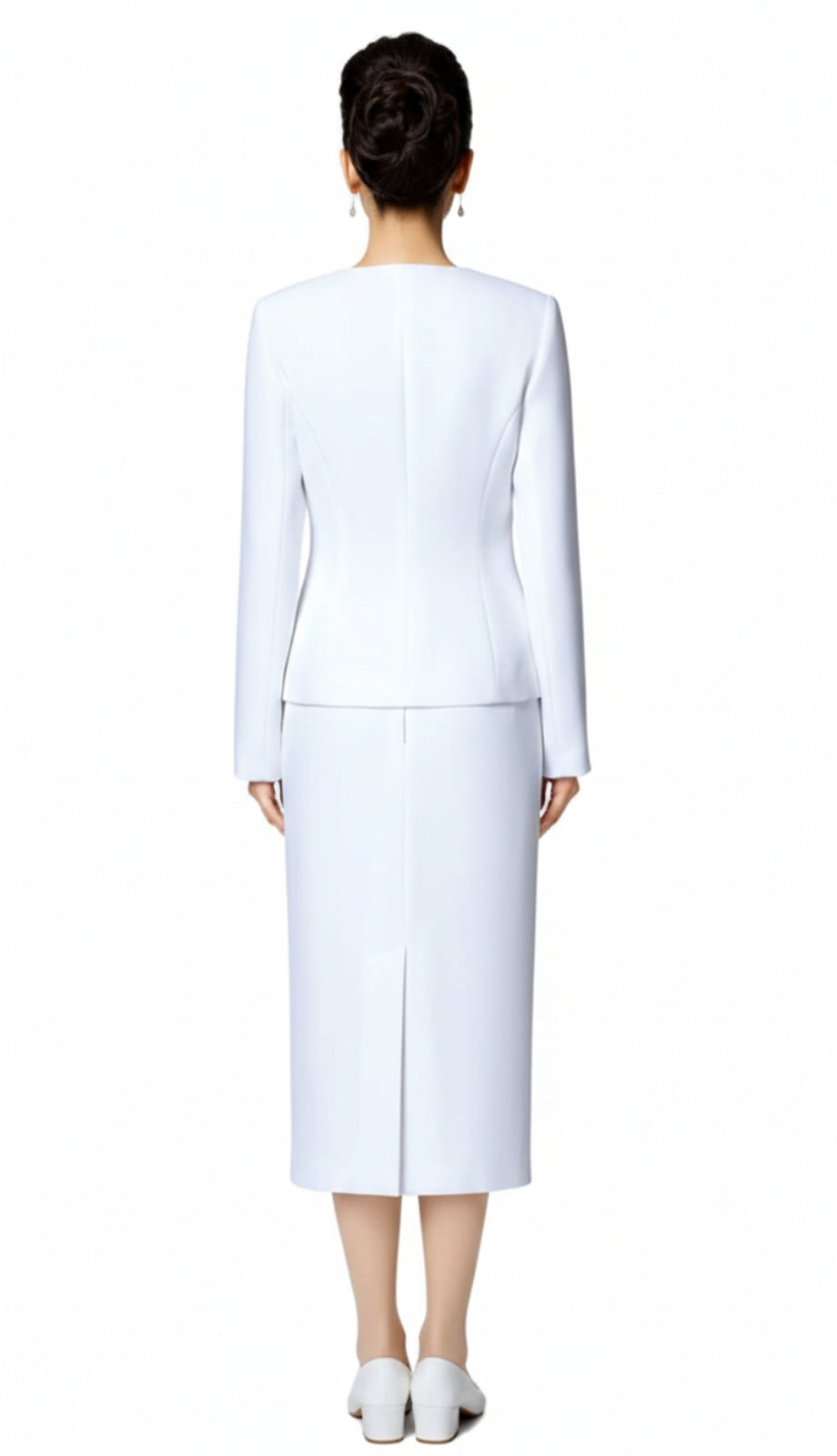 Nina Massini 5365-WHT Ladies Usher Suit