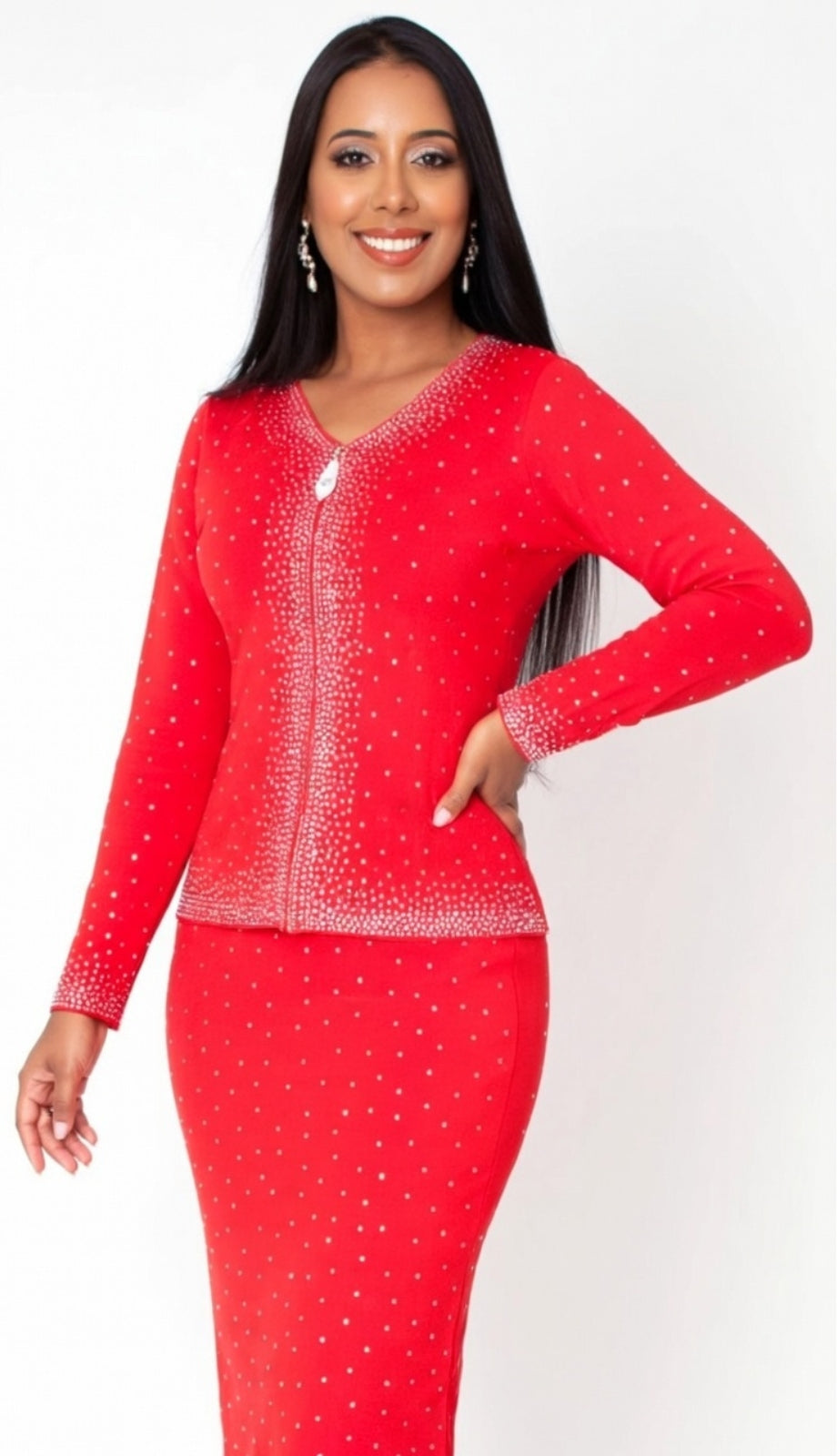 Kayla By Tally Taylor 5394-RED Church Suit