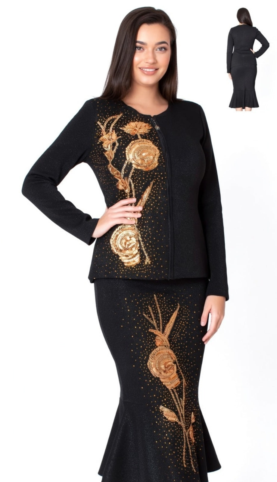 Kayla By Tally Taylor 5395-BLK Church Suit