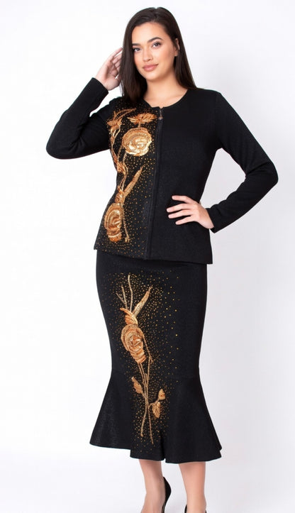 Kayla By Tally Taylor 5395-BLK Church Suit